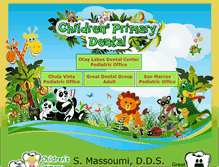 Tablet Screenshot of childrensprimarydental.com